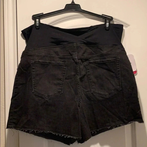 Isabel Maternity MIDI Shorts Black 8 waist 29 NWT - Picture 3 of 12